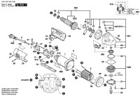 Bosch 0 601 381 041 GWS 9-125 Angle Grinder 110 V / GB Spare Parts GWS9-125